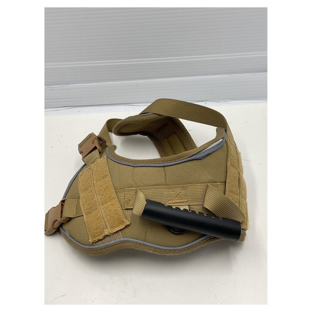 Unbranded Tactical Dog Harness Vest Medium Tan Molle Handle